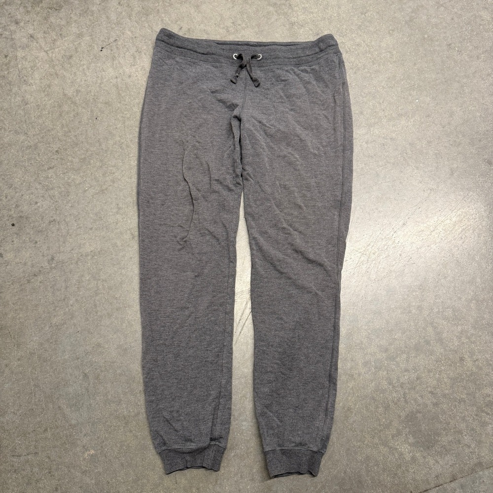 Alo Yoga Womens Charcoal Gray Heather Jogger Sweatpants Size Medium Drawstring